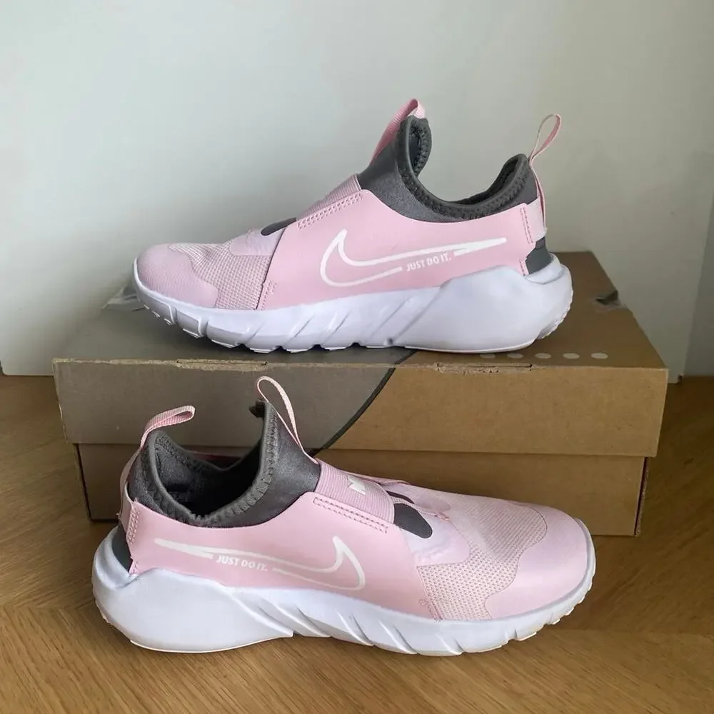 Nike Flex Runner 2 Pink/Grey Kids Sneakers- SZ 5 Y- 6.5 W